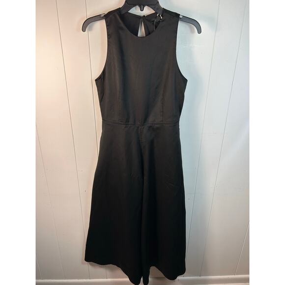 COS Black jumpsuit with Open Back and Wide Leg and adjustable waist. NWT. Size 4 - Picture 3 of 10